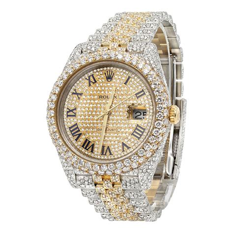 fake gold diamond rolex